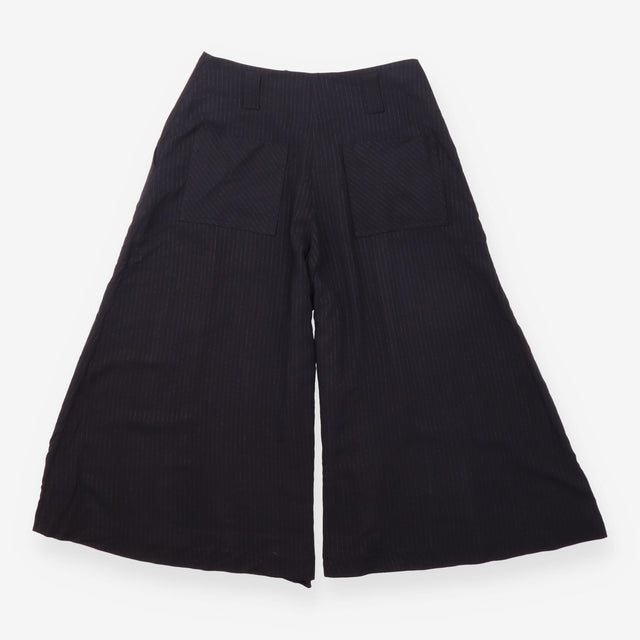 Culottes Akira Pinstripe Washed Black High Waist W