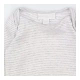 Sleepsuit footless grey white stripe 