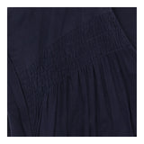 Dress Navy Wrap Front Tie Waist Short Sleeve