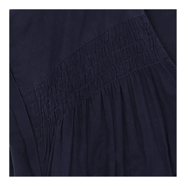 Dress Navy Wrap Front Tie Waist Short Sleeve