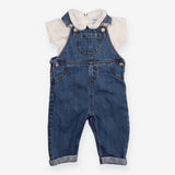Denim Dungarees and Bodysuit 