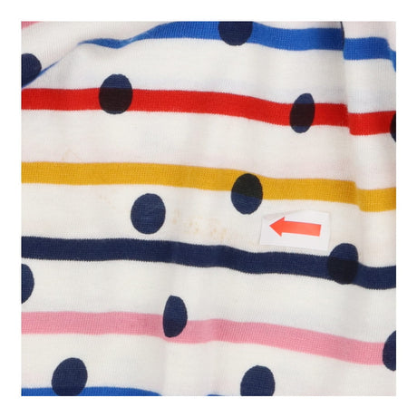 Dress Long Sleeved Multicoloured Striped and Spots