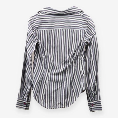 Paul Smith Grey and White Striped Long Sleeve Cors