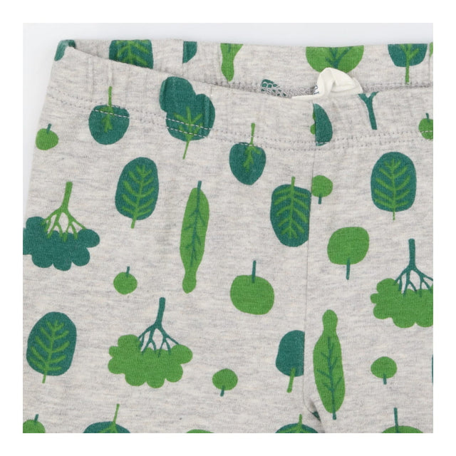Leggings Grey with Green Trees