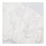 6 pack long sleeve white bodysuit