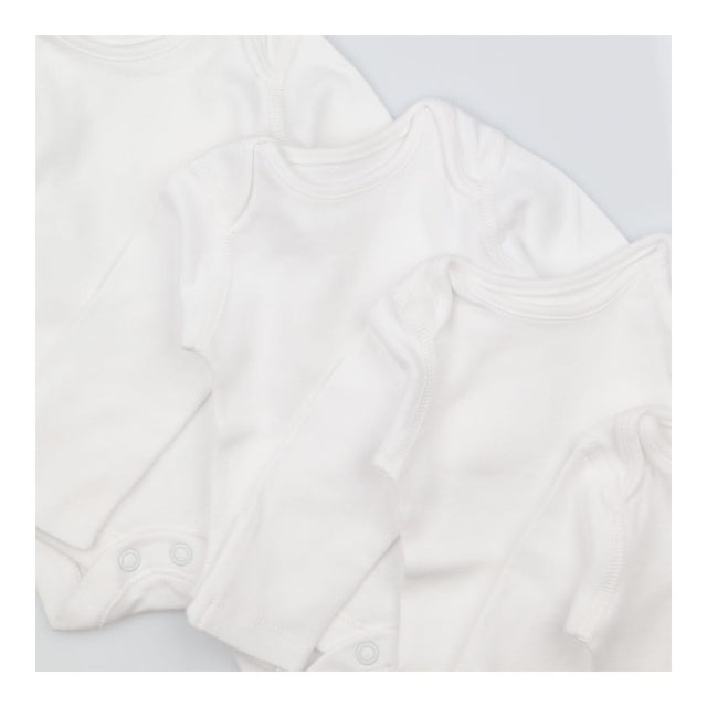 6 pack long sleeve white bodysuit