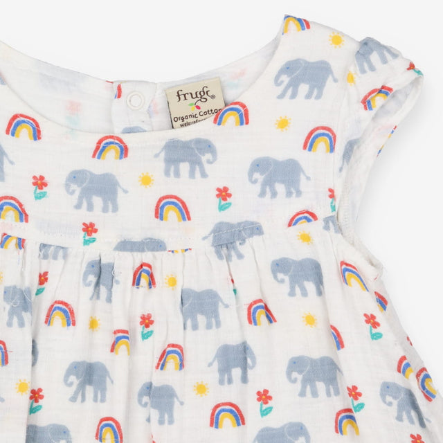 Tunic with Rainbows and Elephants