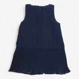 Dress chiffon with silver stitching