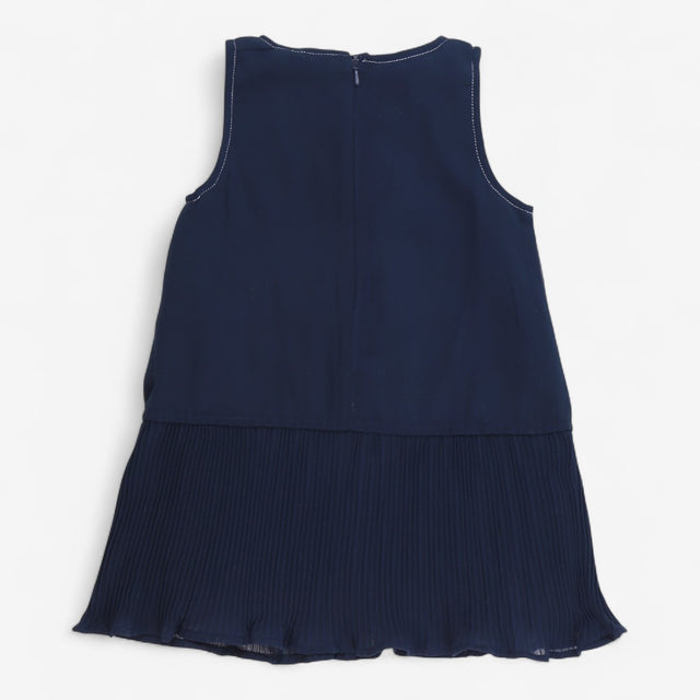 Dress chiffon with silver stitching