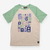 Cream and Green T-shirt