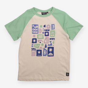 Cream and Green T-shirt