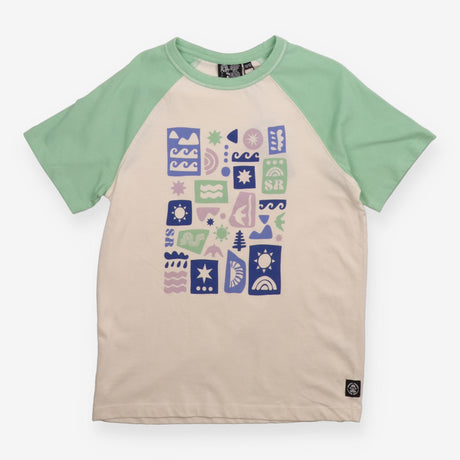 Cream and Green T-shirt