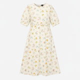 Cream White Floral Broderie Anglaise Embroidered C