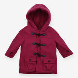 Duffle Coat Purple Fleece Lined