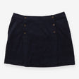 Maize Navy Cord Skirt – Button‑Detail A‑Line Cordu