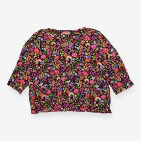 Popsy Garden Rainbow Floral V neck top