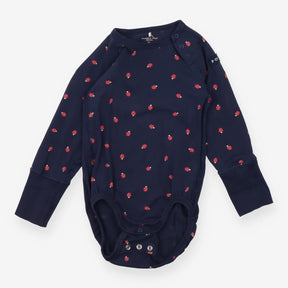 Navy bodysuit with toadstool