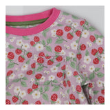 Sweater Dress Lilac with Raspberries and Flowers
