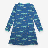 Blue Alligator Dress