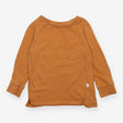 T-Shirt Long Sleeve Brown with Pocket
