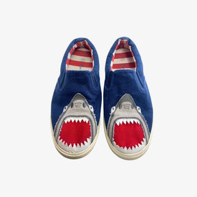 Blue Shark Slip on Pumps
