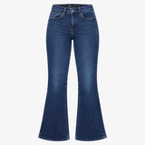 Bootcut Jeans Dark Wash Stretch Denim