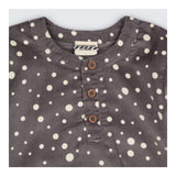T-shirt grey cord scatter dots