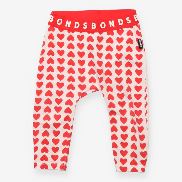 Leggings White with Hearts
