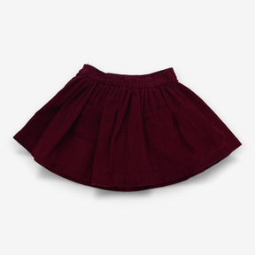 Skirt plum cord pocket