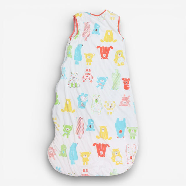 Sleeping bag white bears orange edging 2.5tog