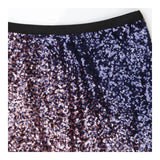 Ombre Sequin Slip Midi Skirt Pink and Purple