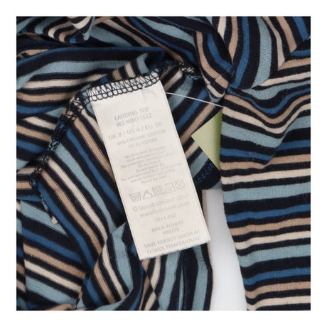 Top blue stripe roll neck