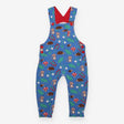Dungarees blue mouse toadstool woodland jersey