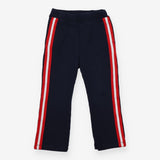 Navy Joggers with Red Stripe 