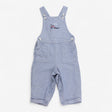 Dungarees blue woven with bike applique