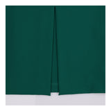 Midi Dress Emerald Green Cross Neck Sleeveless Fit