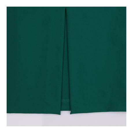 Midi Dress Emerald Green Cross Neck Sleeveless Fit