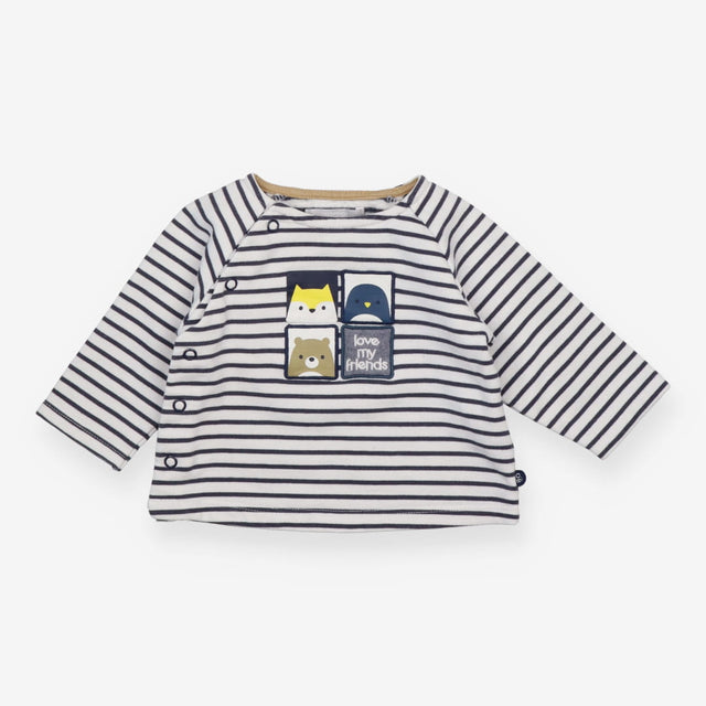 Love My Friends Striped Long Sleeve 