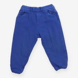Blue joggers with bear pocket