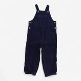 Cord dungarees dark blue with front pocket