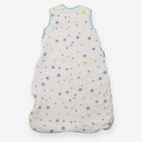 Sleeping bag white grey yellow stars 2.5 tog