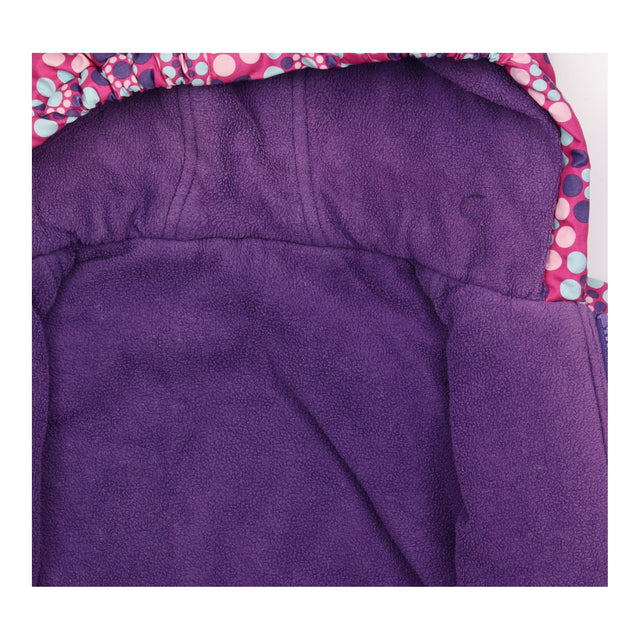 Reversible Coat Purple Floral Print