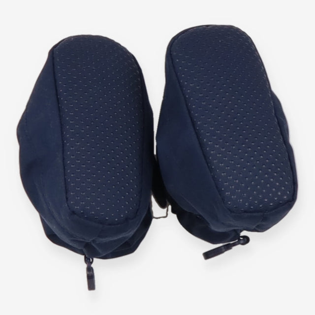 Navy Striped Fleece Lined Waterproof Booties