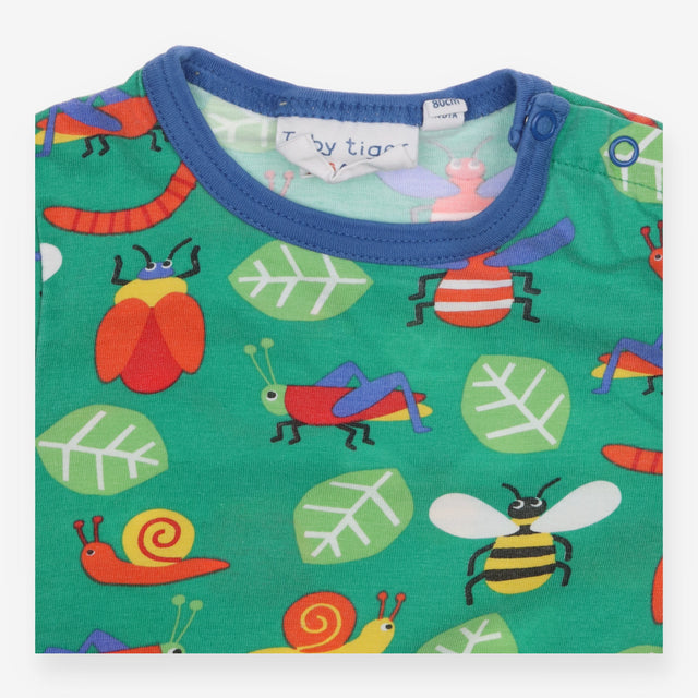 T-shirt green ant bee snail