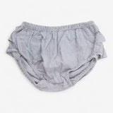 Dress Blue Stripe with Bow and Frilly Bloomers