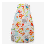White sleeping bag animal alphabet