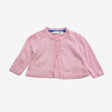 Pink Fine Knit Cardi with cashmere