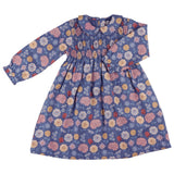 Smock Peter Pan collar dress - Winter Bloom