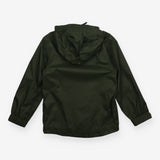Dark green raincoat unlined