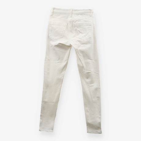 Mid-Rise Straight-Leg Jeans in White